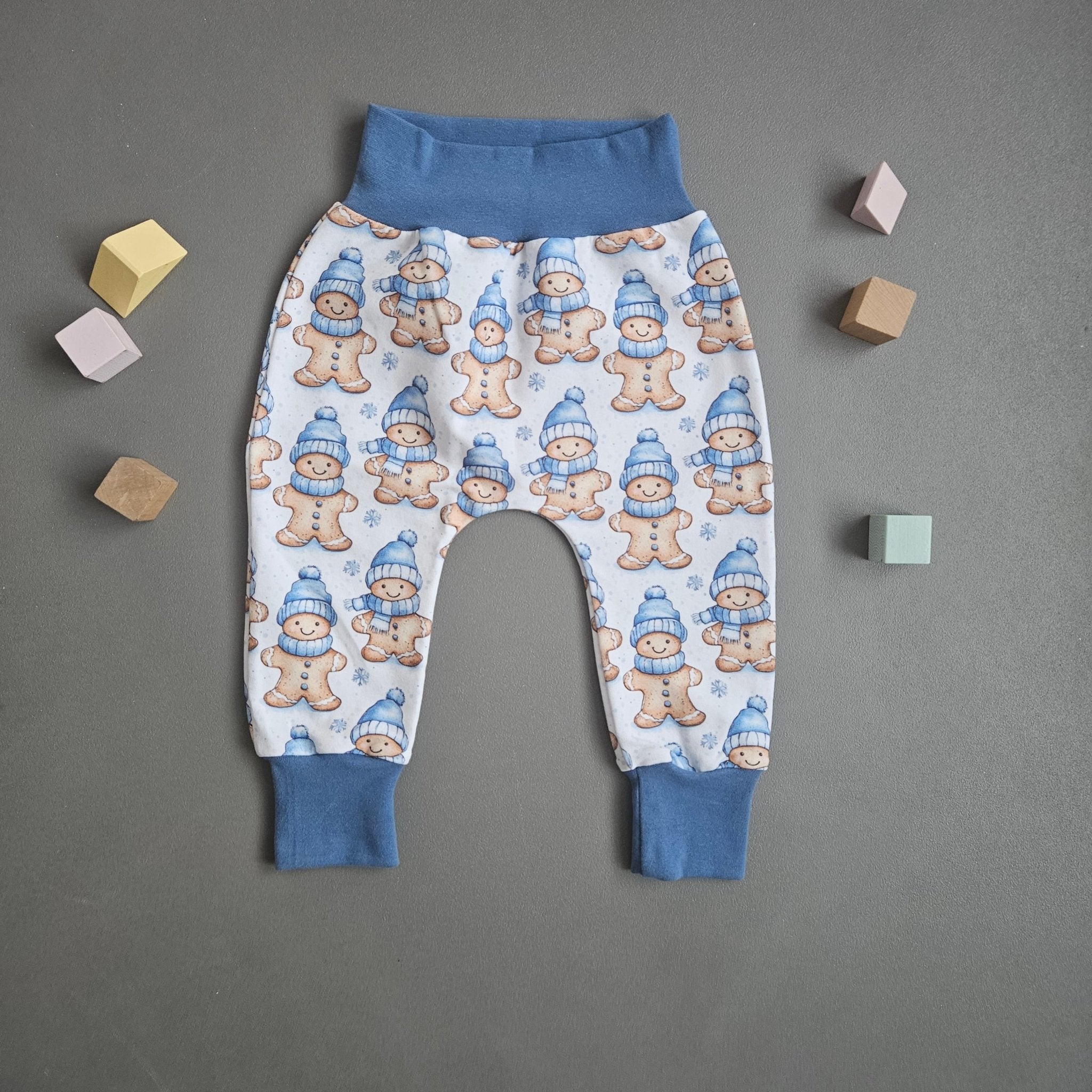 Pumphose Gr.74 / Lebkuchenmännchen blau - Kalie - Kids