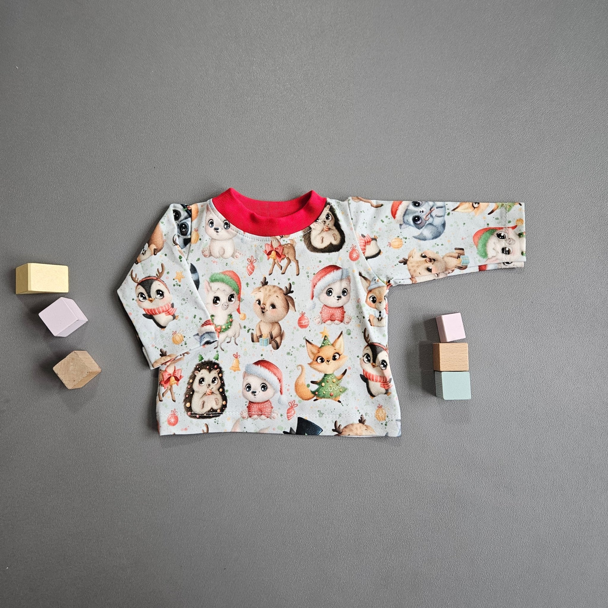 Langarmshirt Gr.56 / Weihnachtsfreunde - Kalie - Kids