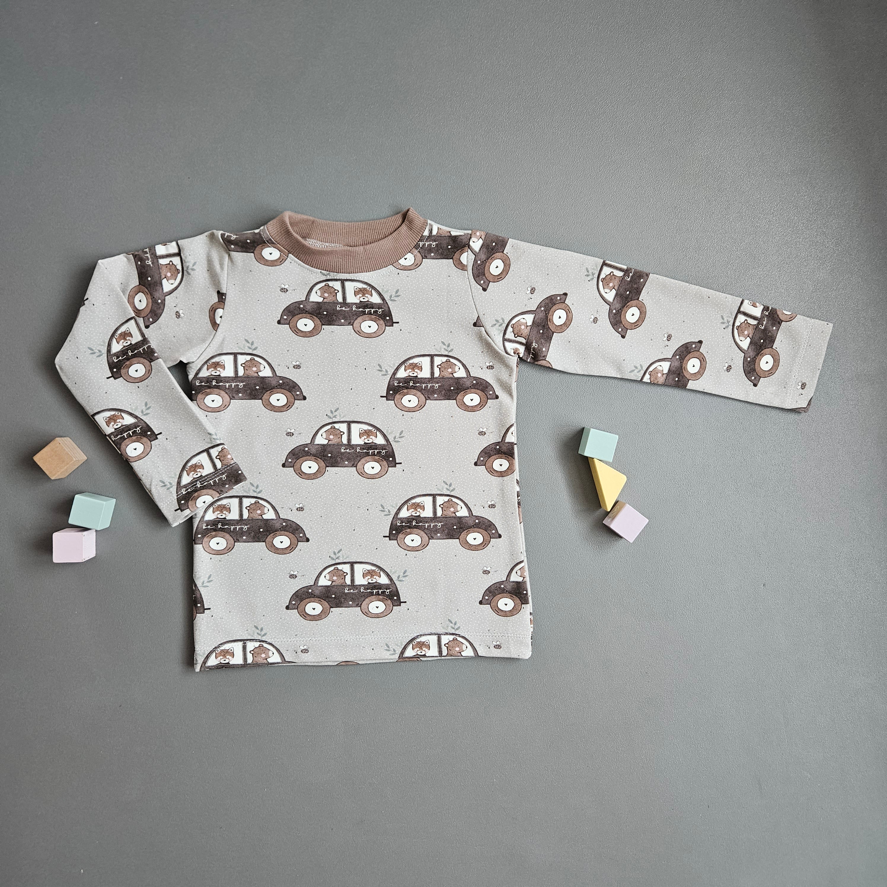 Langarmshirt Gr.116 / be happy