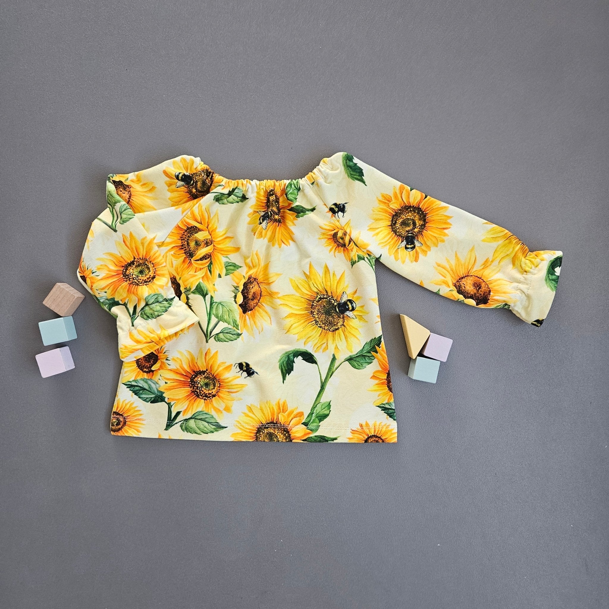 Bluse Gr.98 / Sonnenblumen - Kalie - Kids
