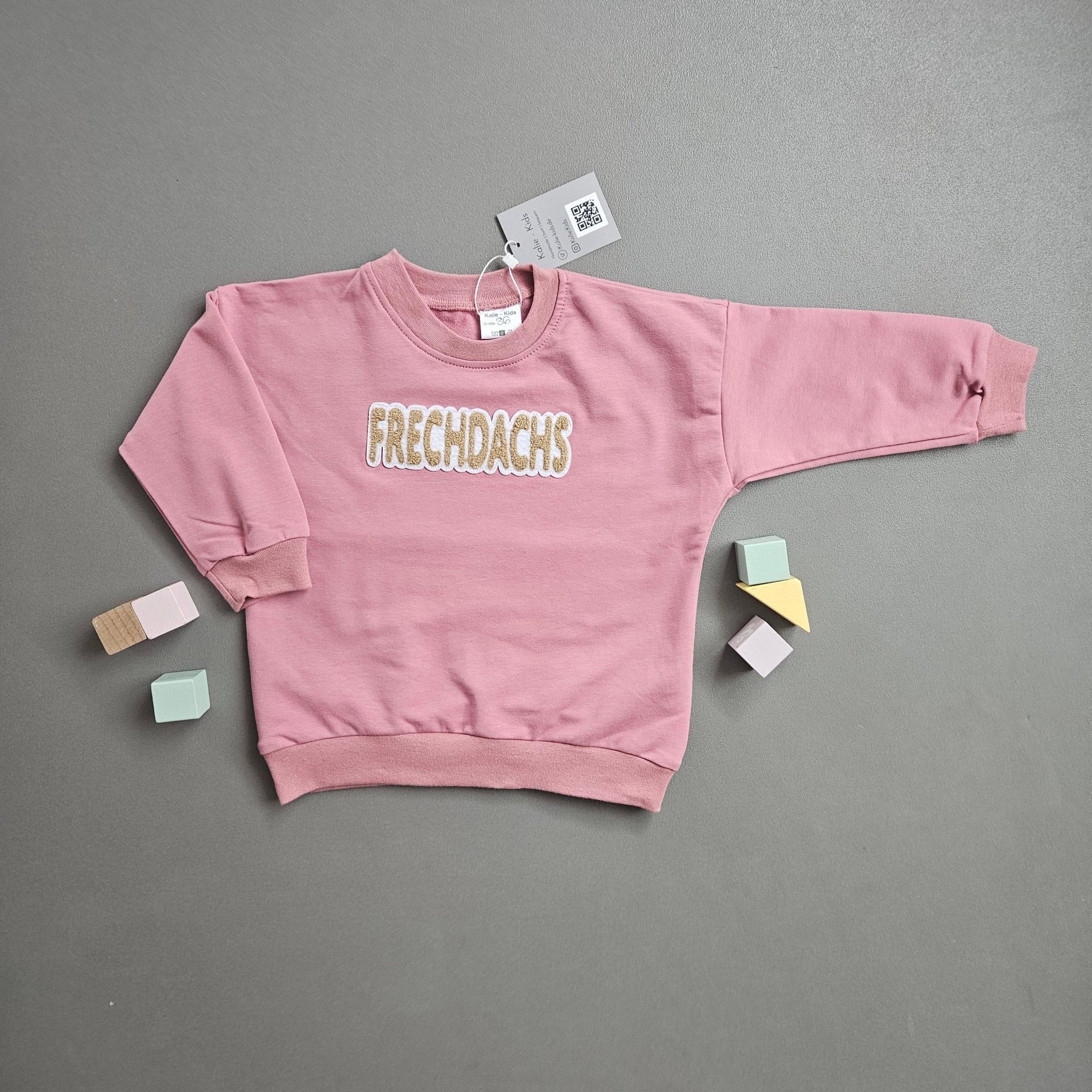 Pullover Gr.80 / Frechdachs / rosa - Kalie - Kids