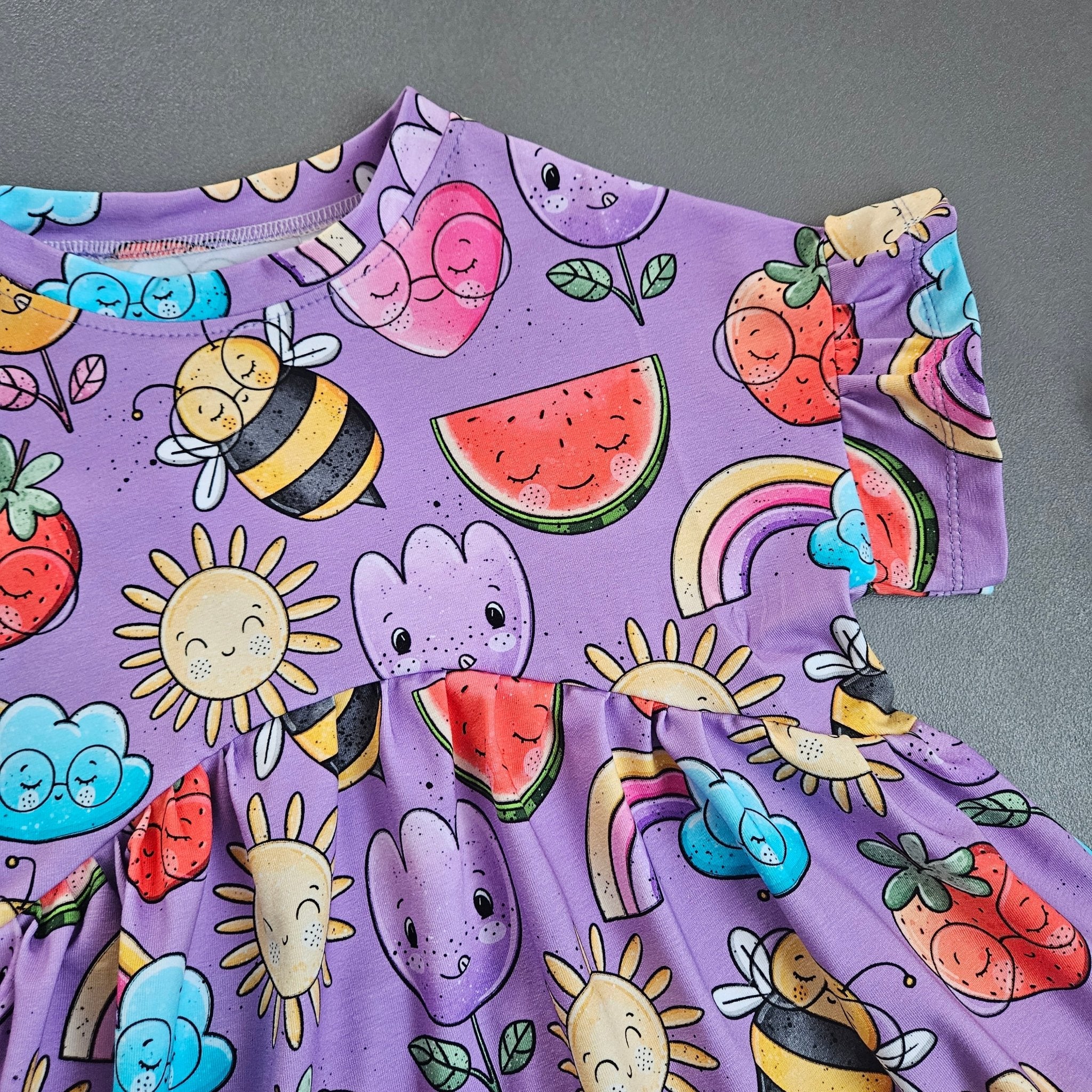 Rüschchenshirt Gr.110 / Happy