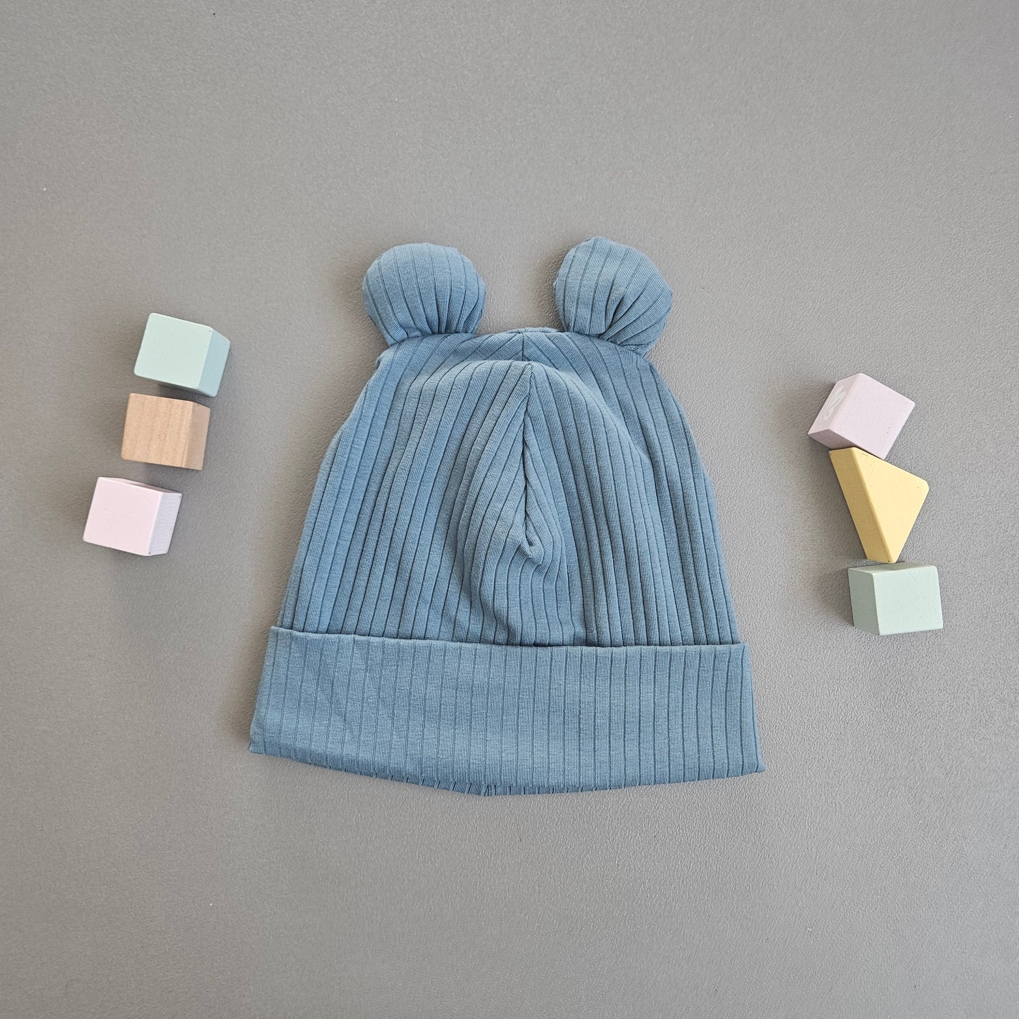 Beanie Ku. 54 - 59 cm / blau Öhrchen - Kalie - Kids