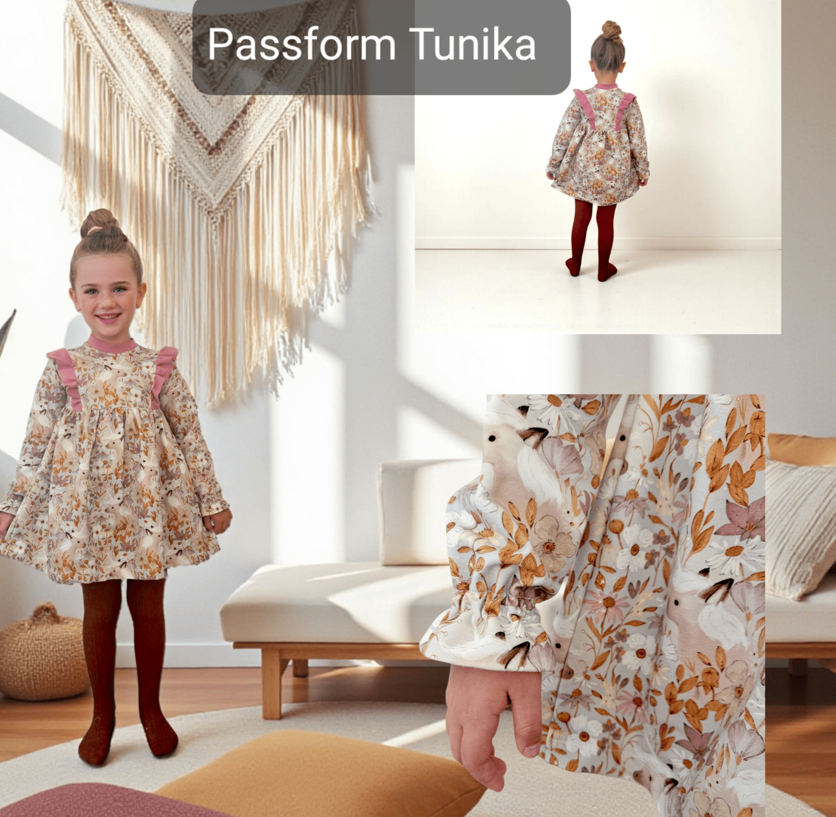 Tunika Gr.104 / Blüteneinhorn - Kalie - Kids