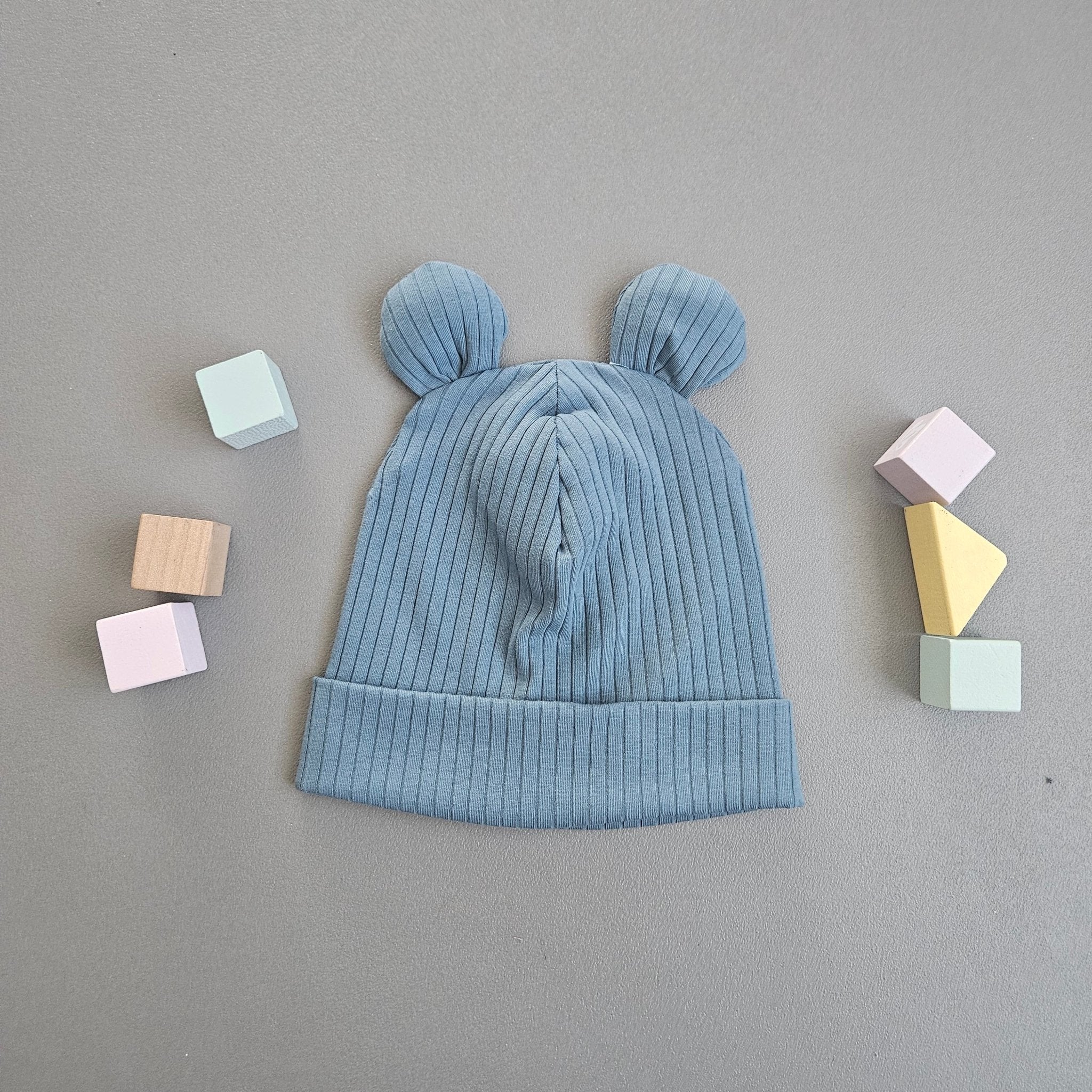 Beanie Ku. 49 - 54 cm / blau Öhrchen - Kalie - Kids