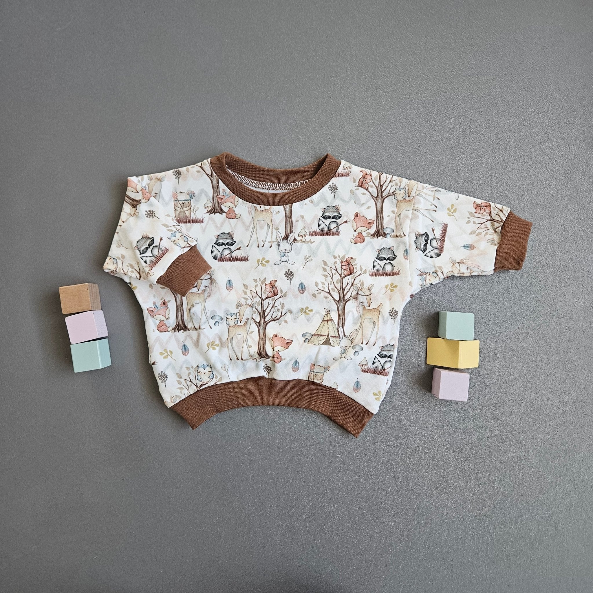 Pullover Gr.56 / Waldtiere - Kalie - Kids