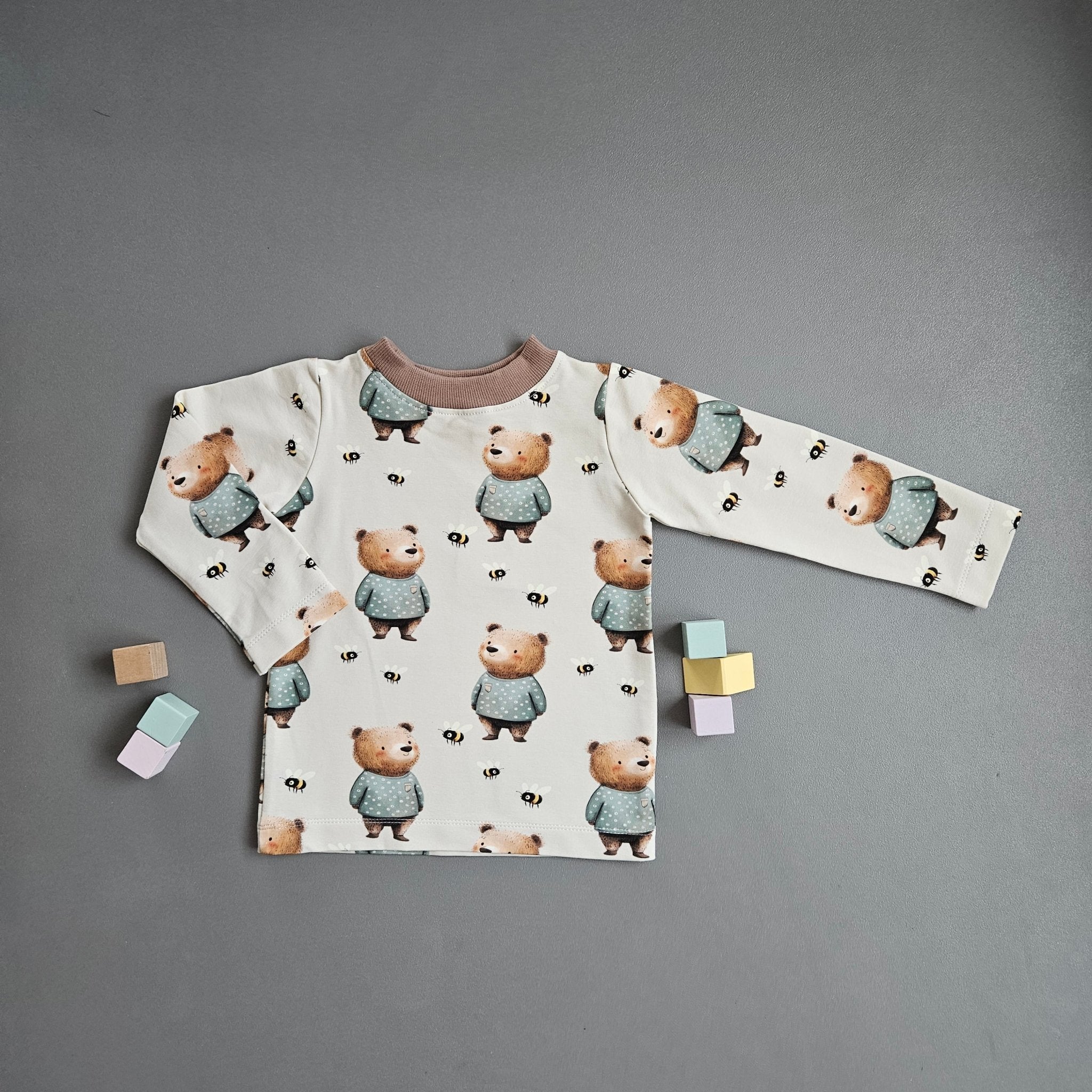 Langarmshirt Gr. 86 / Bär - Kalie - Kids